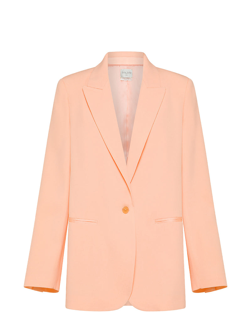 Envers satin matte jacket, peach