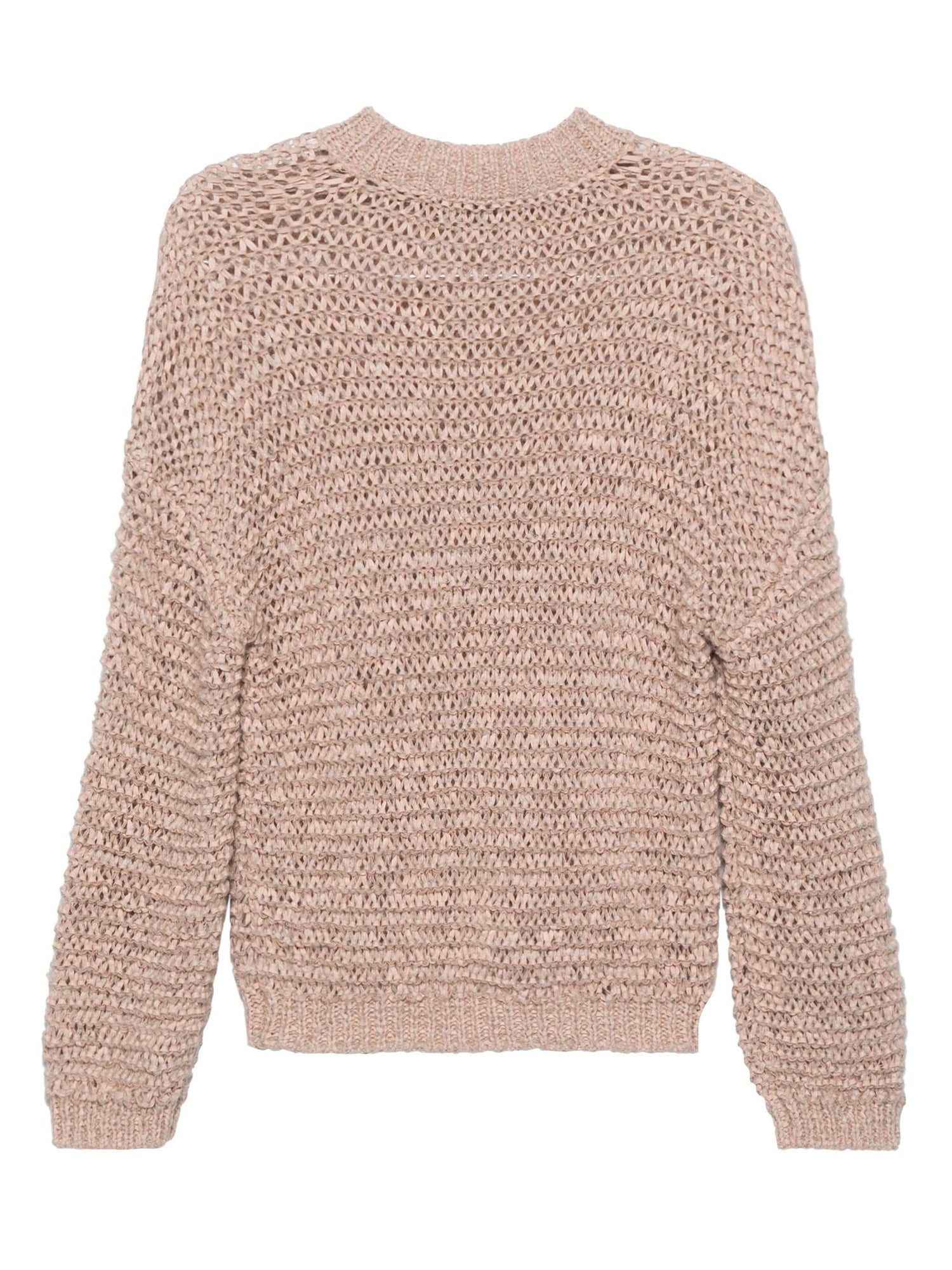 Boucl' chamois tape roundneck sweater, piuma