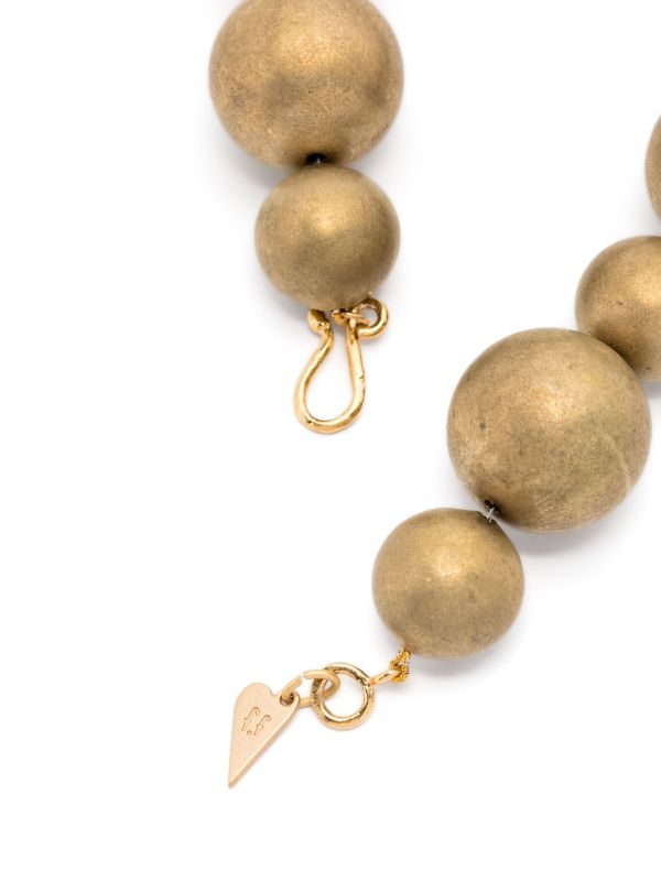 Brass beads collier, bronze