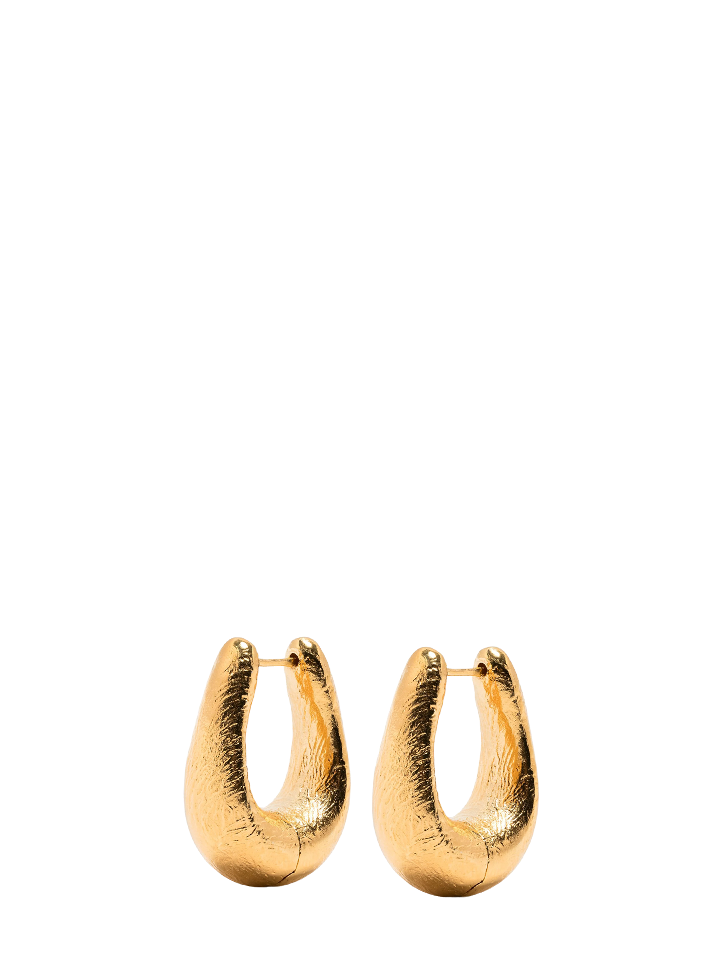 Sculpture earrings, oro