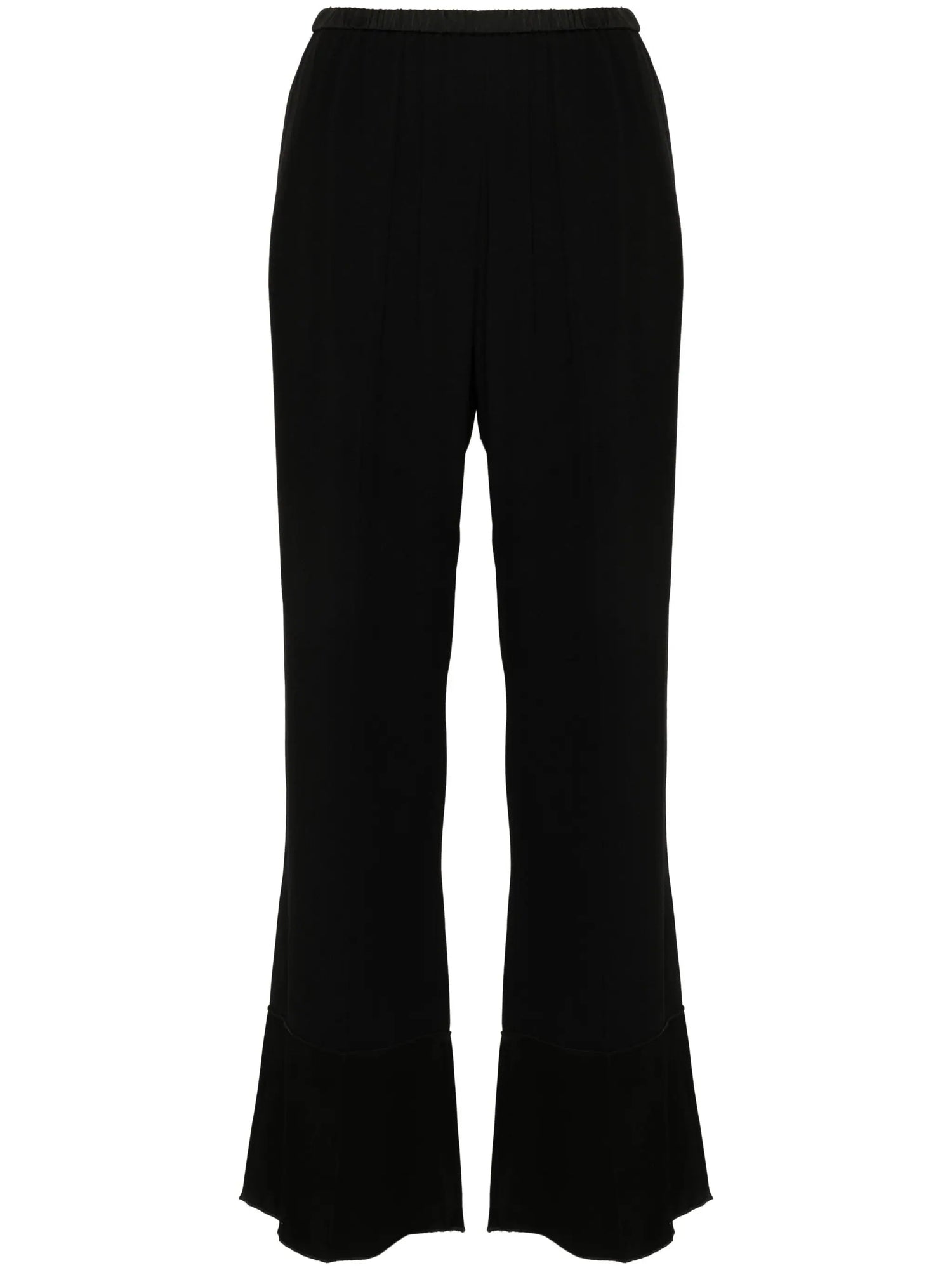 Envers satin flared pants, black