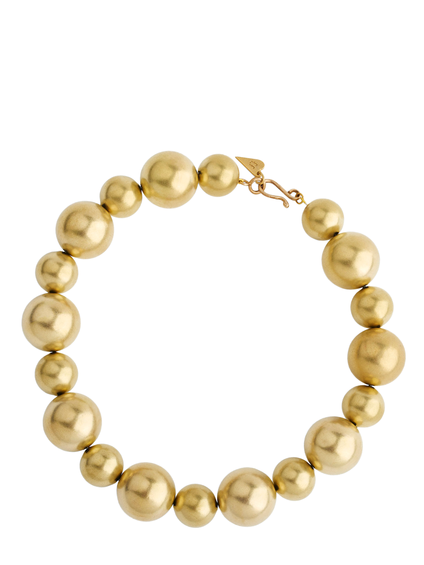 Brass beads collier, bronze