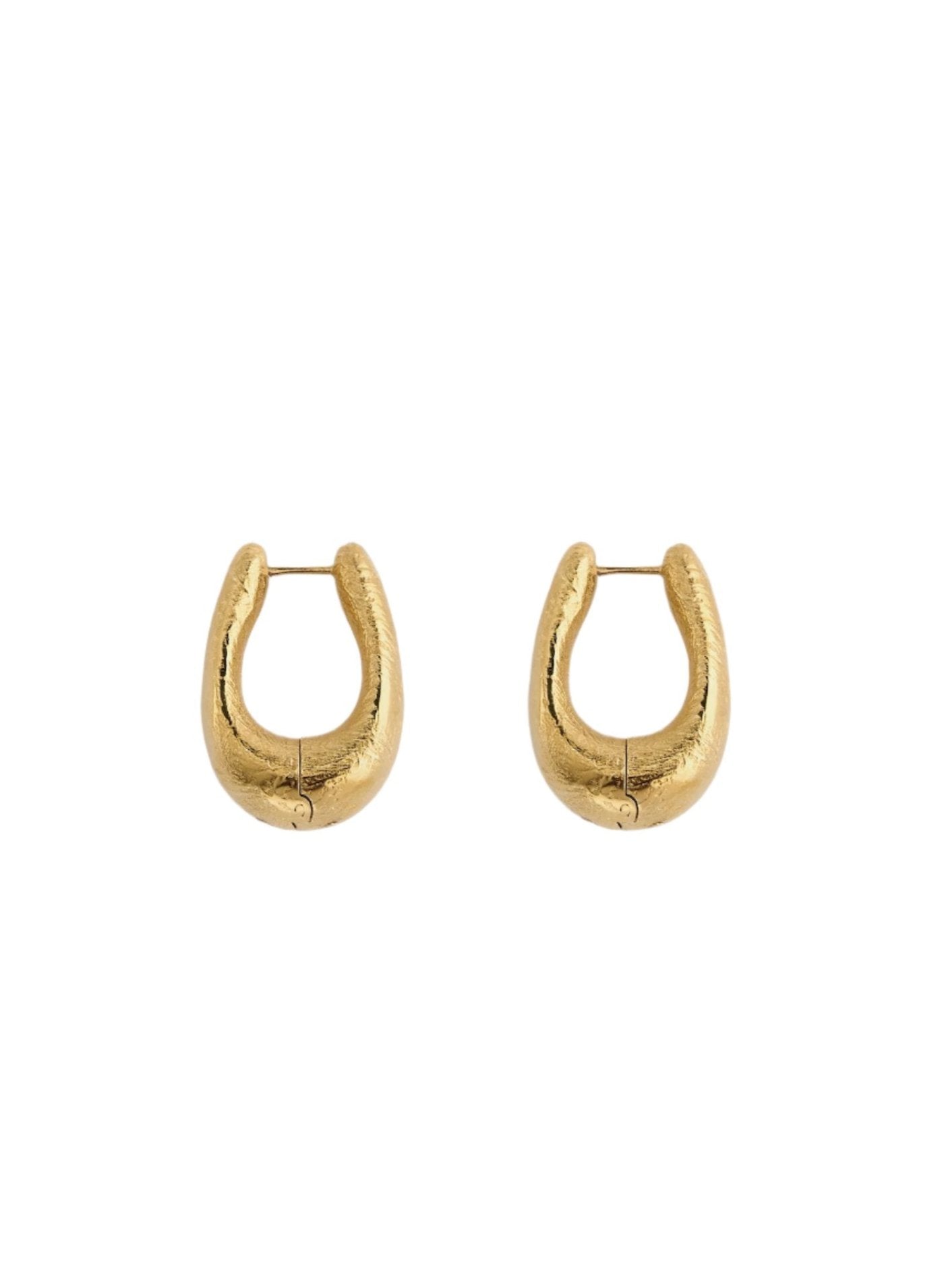 Sculpture earrings, oro