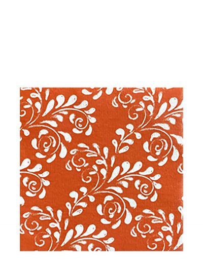Arabesque dinner napkins, terracotta (40x40cm)