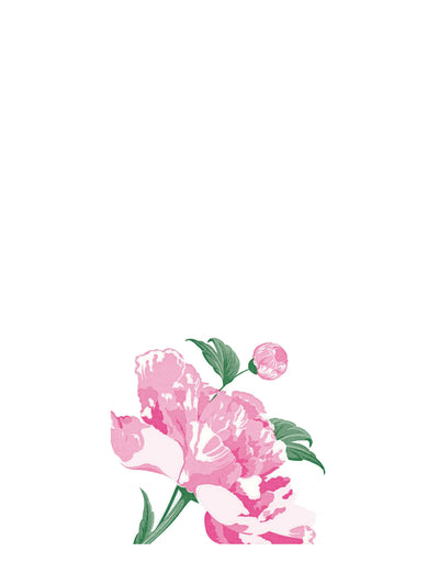 Peony cocktail napkins (25 x 25cm)