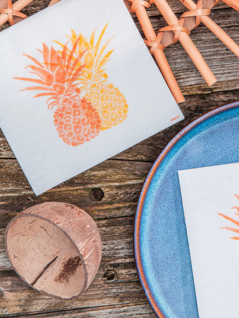 Ananas cocktail napkin (25x25cm)