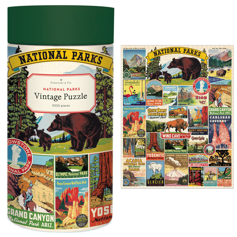 Vintage puzzle, National parks (1000 pcs)