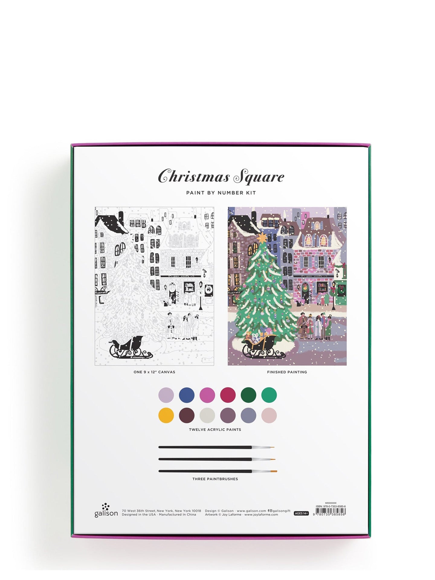 Joy Laforme christmas square paint by number kit