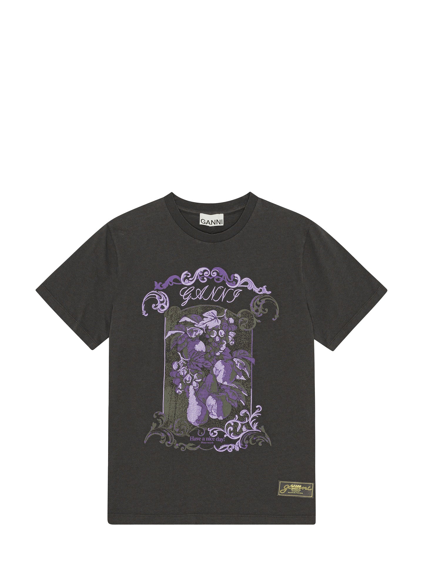 Basic Cotton Jersey Damask Relaxed T-shirt