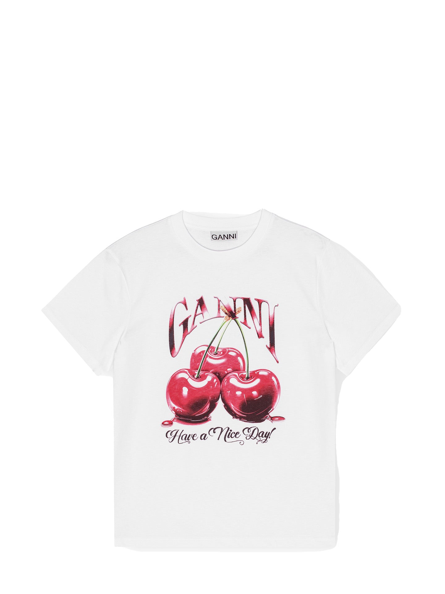 Basic Jersey Cherry Relaxed T-shirt