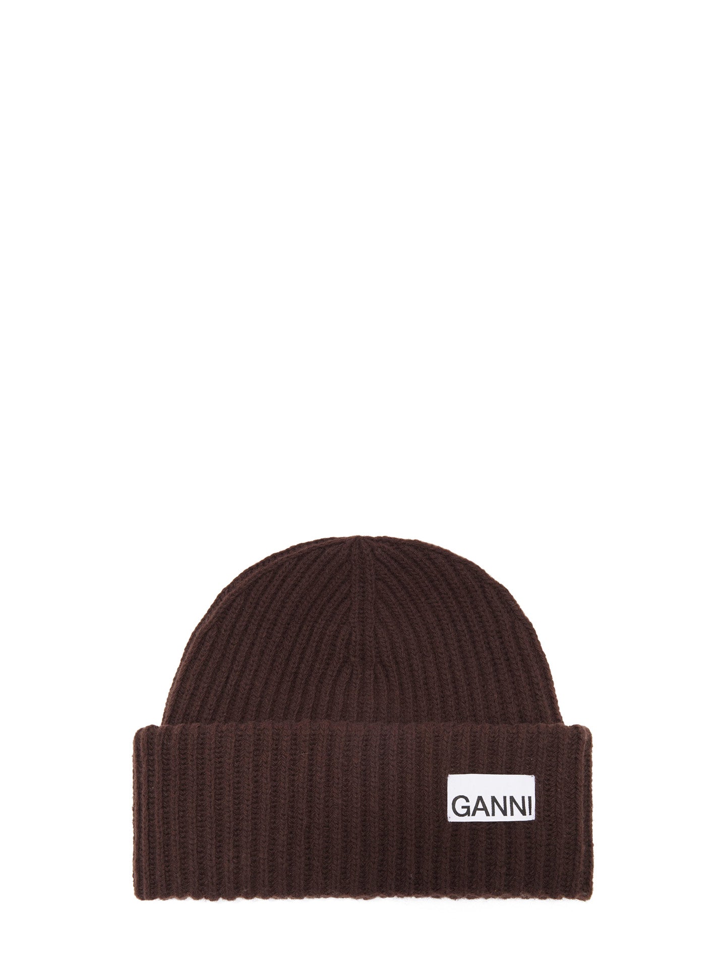 Structured rib beanie, brown