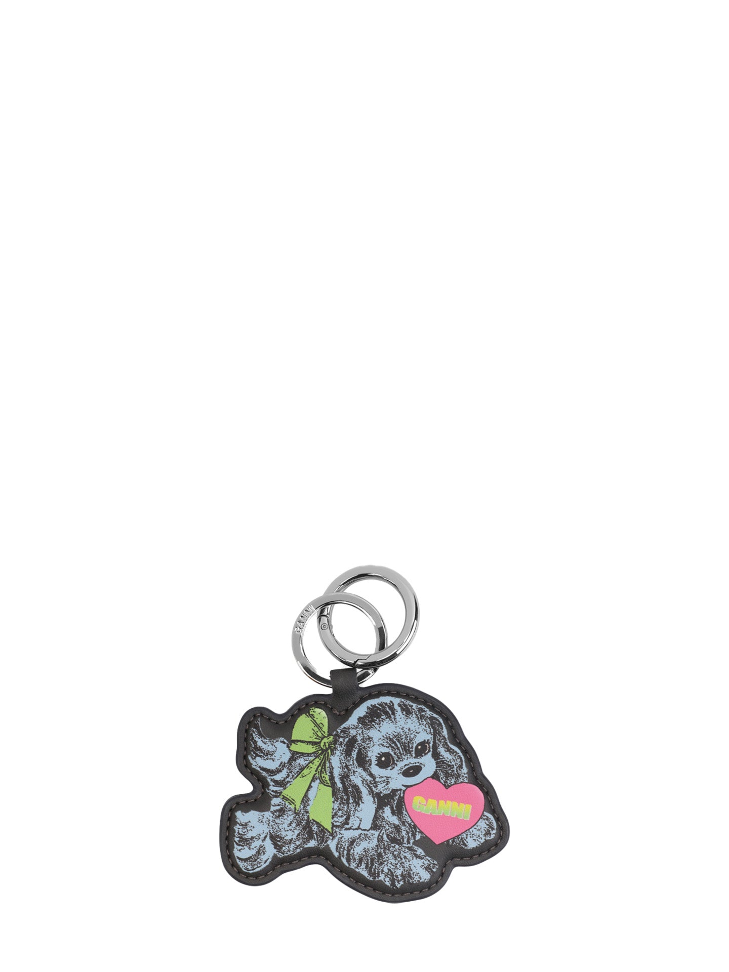 Dog keyring, baby blue