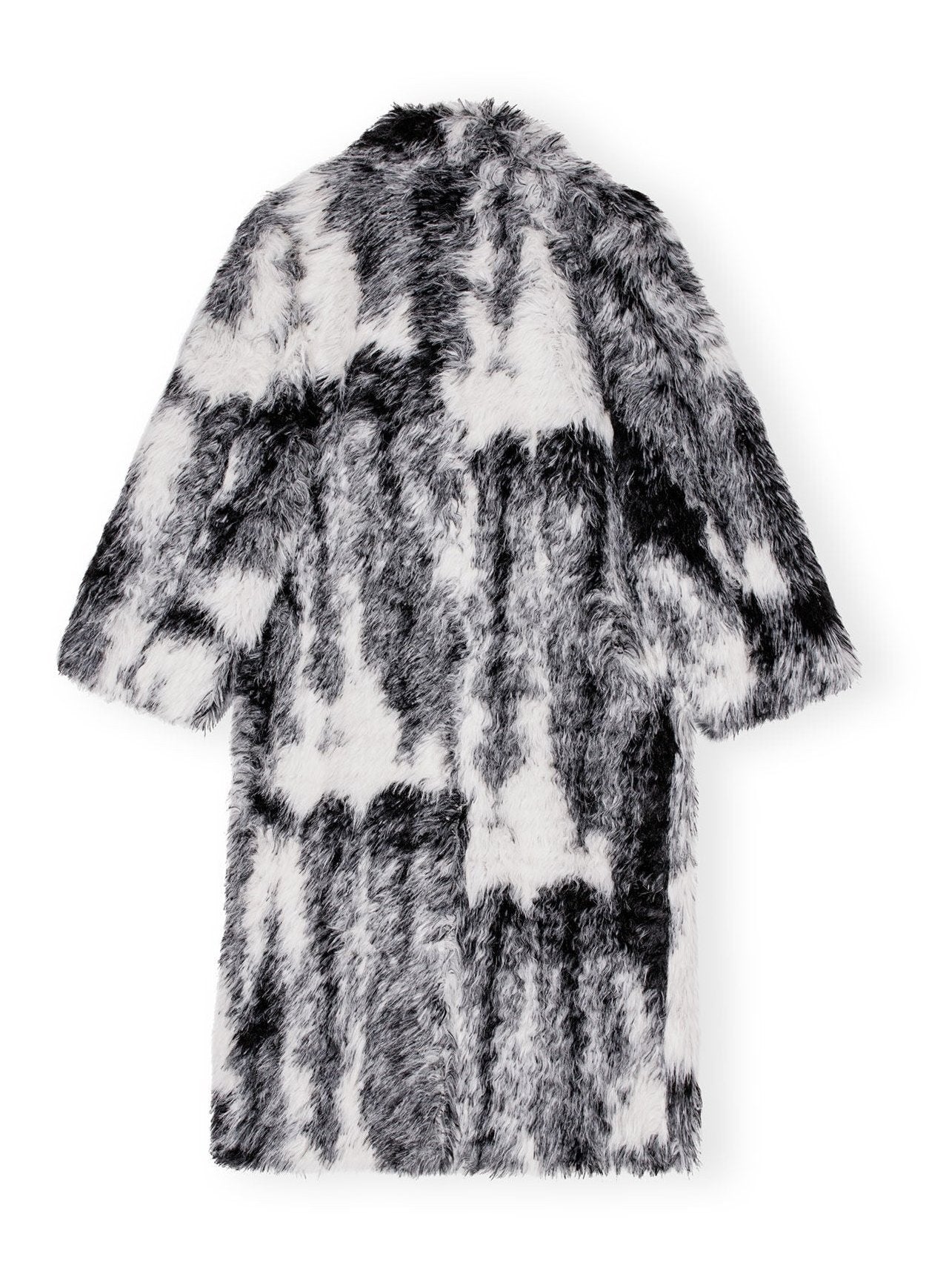 Faux Fur Coat, black