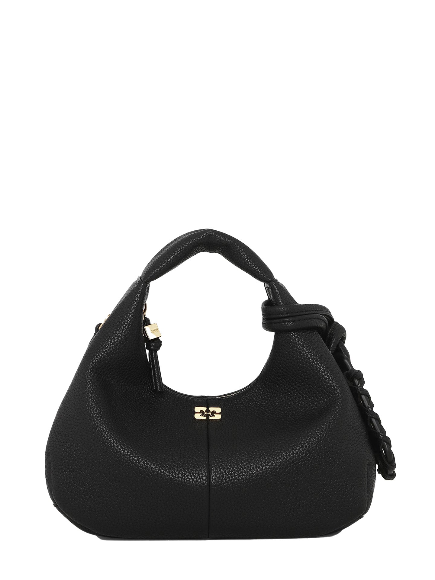 Hobo mini grained bag, black
