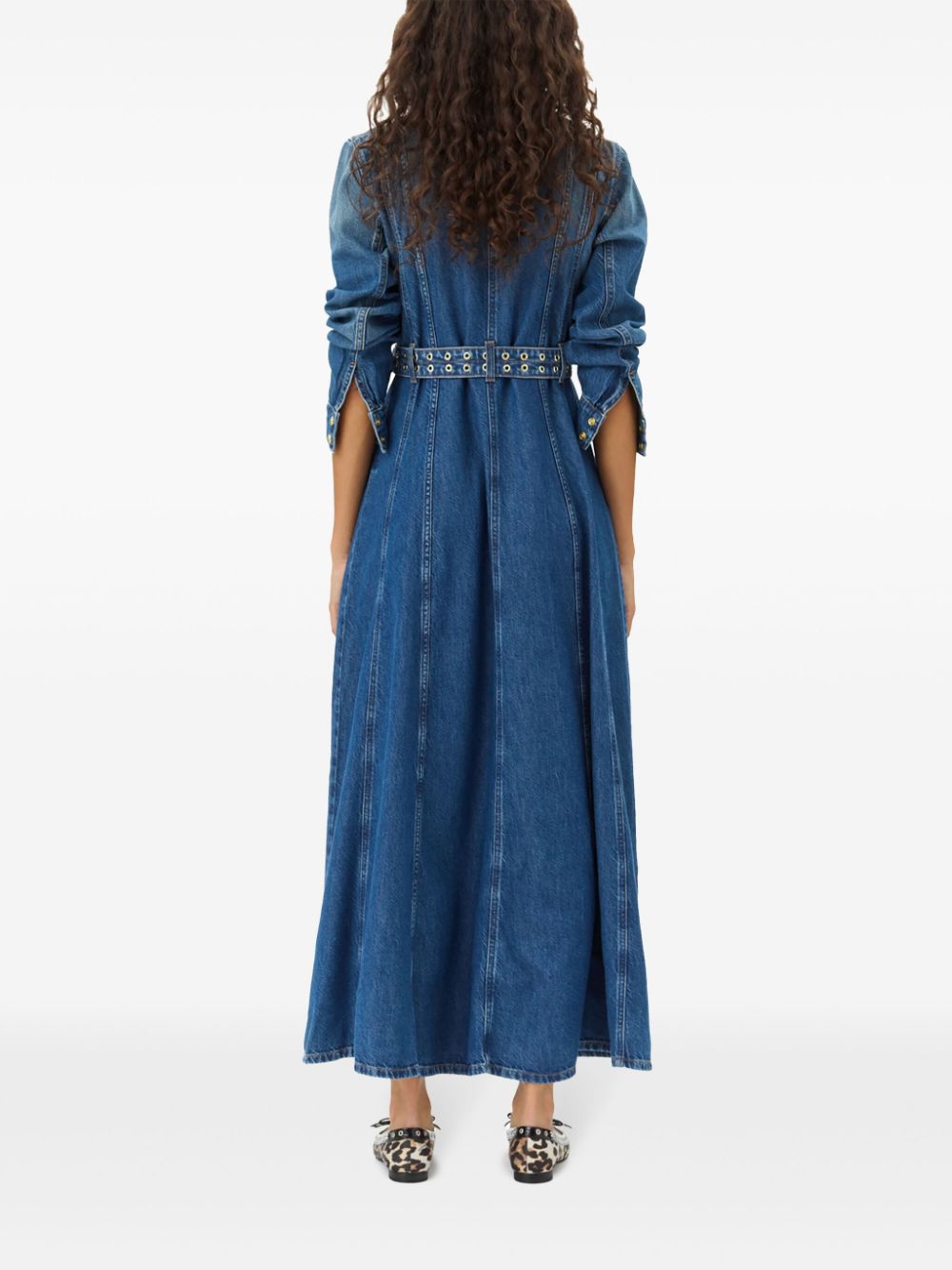 Light Denim Maxi Dress, mid blue vintage