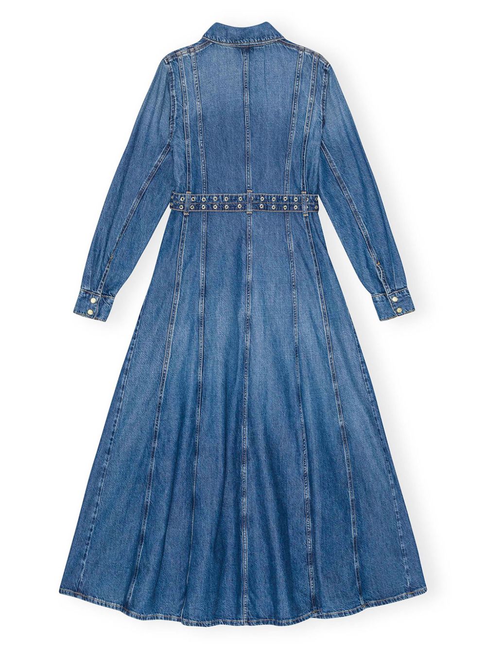 Light Denim Maxi Dress, mid blue vintage