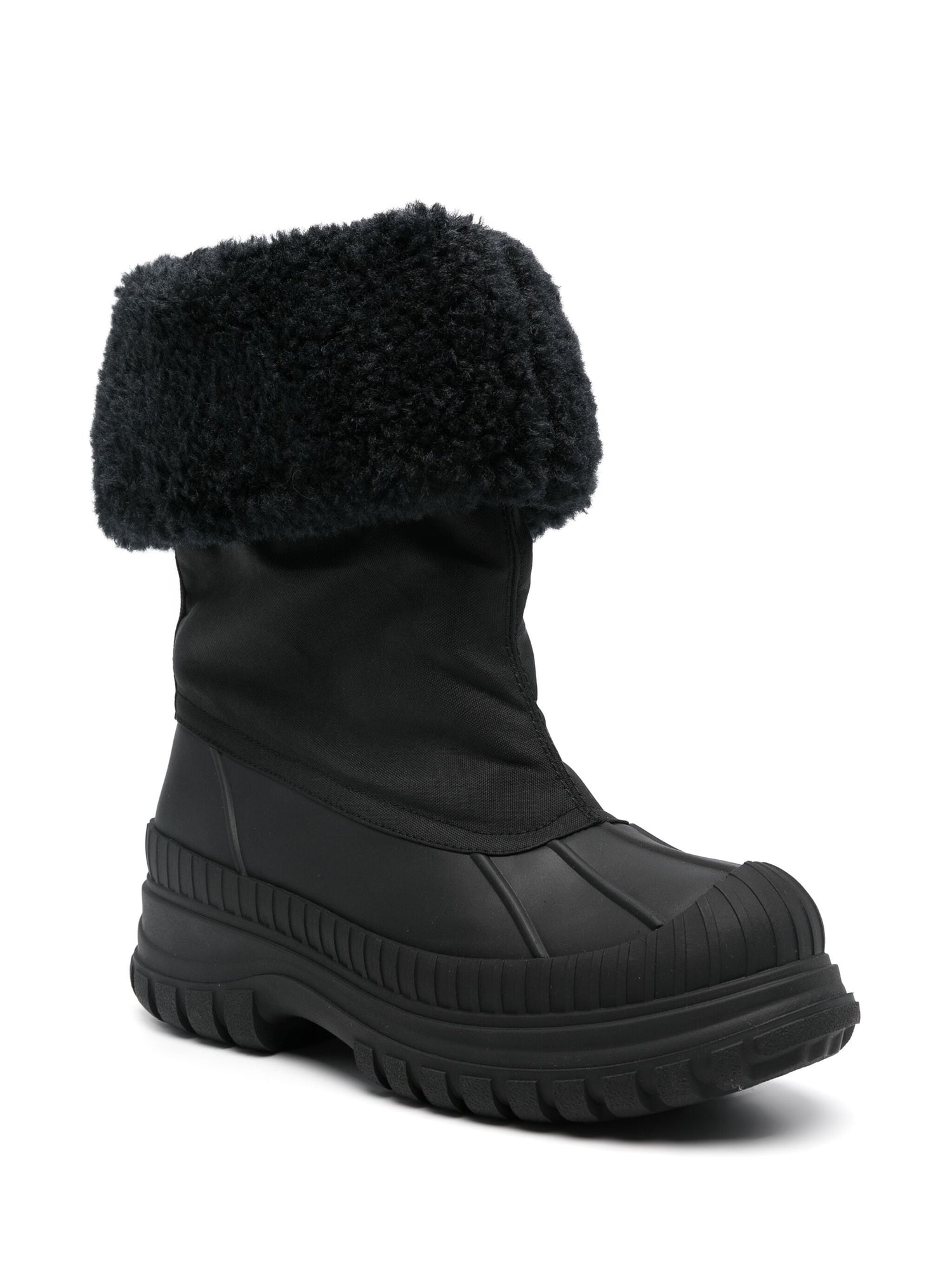 Outdoor High Shaft Shearling Boot, black