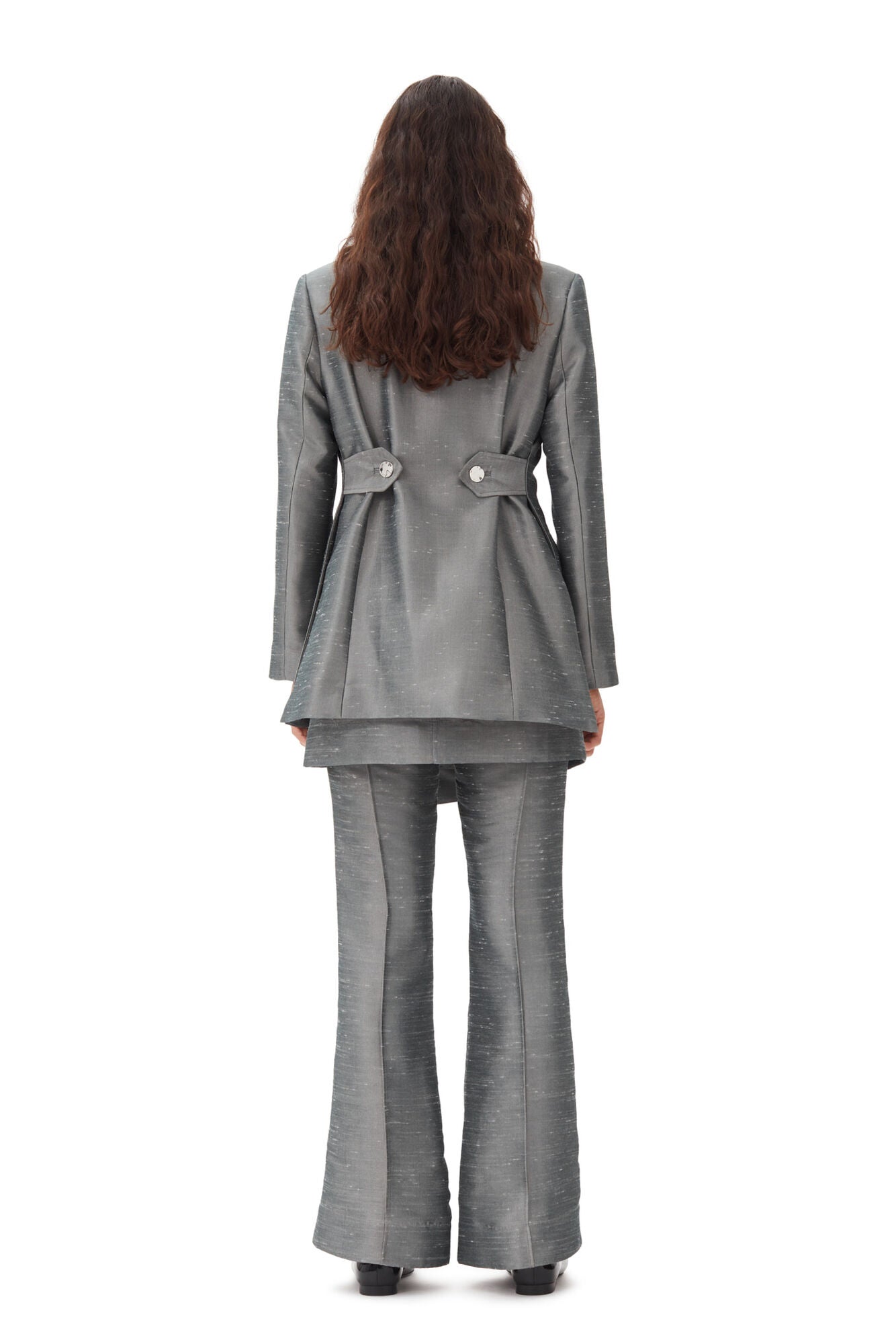 Shantoon Suiting Blazer, gray quill