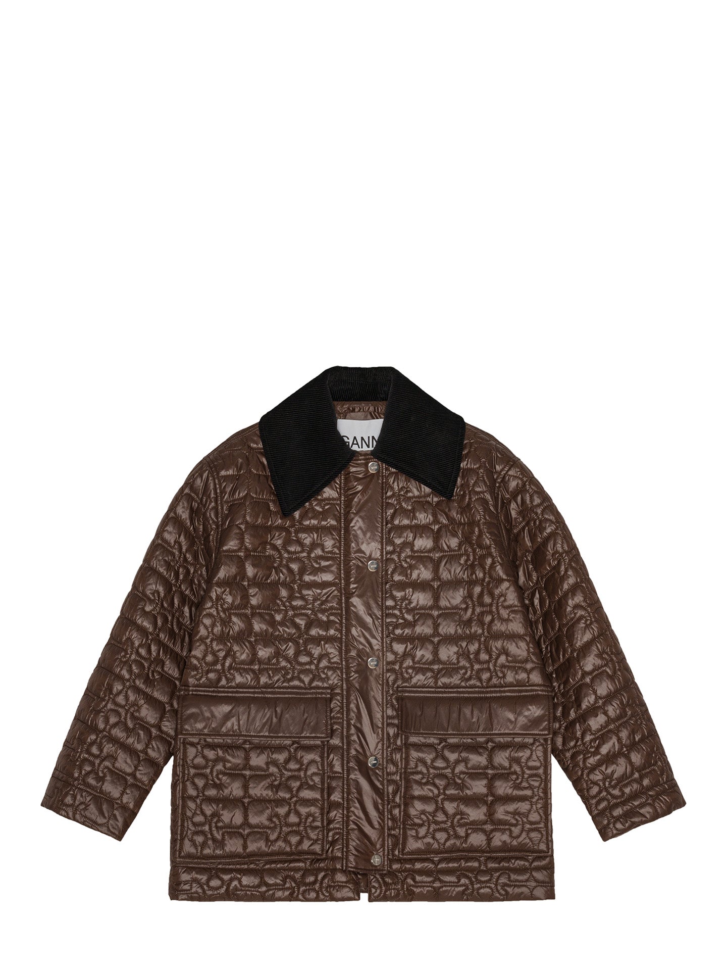Shiny Quilt Midi Jacket