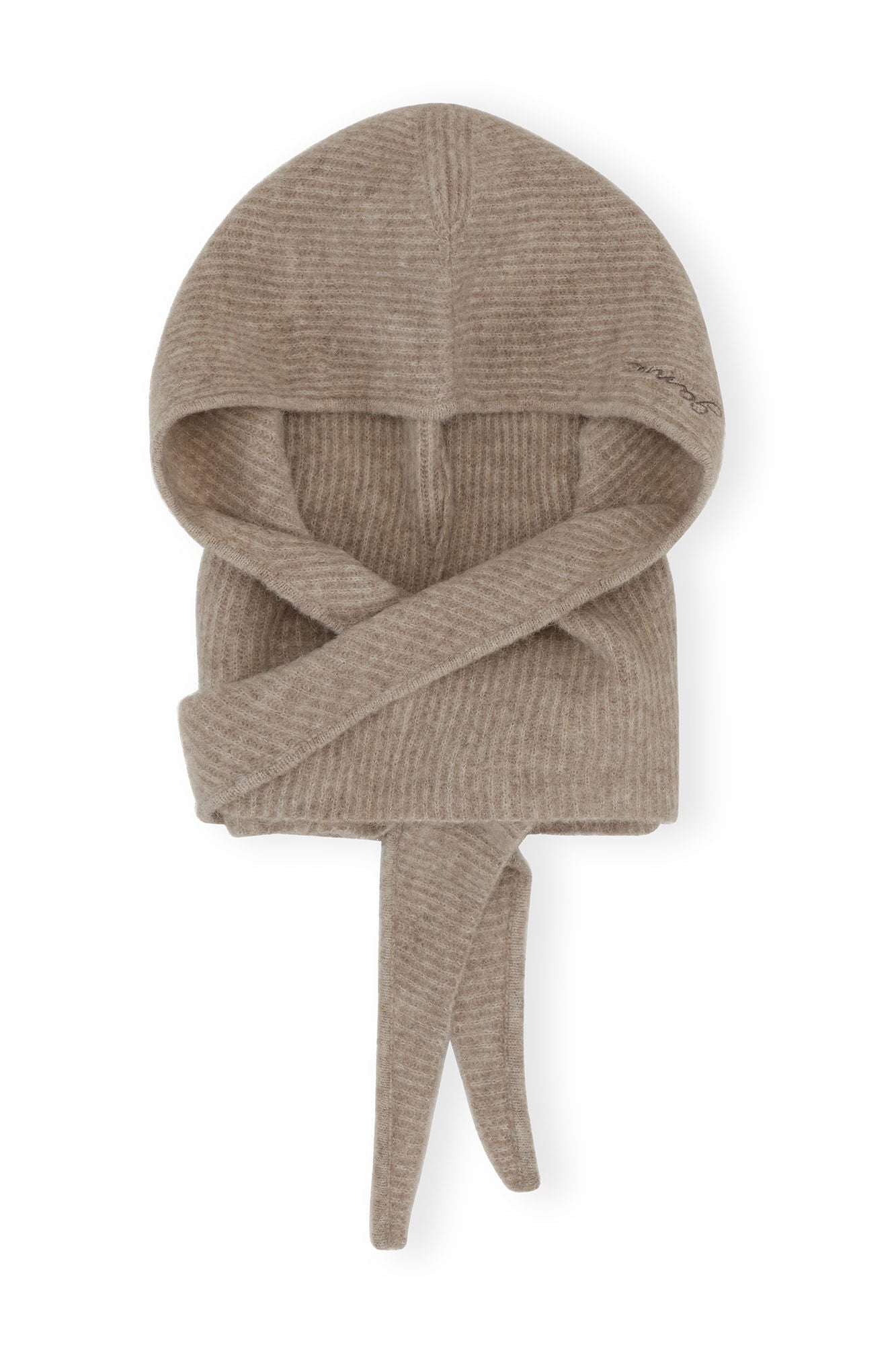 Soft Wool Balaclava, almond milk