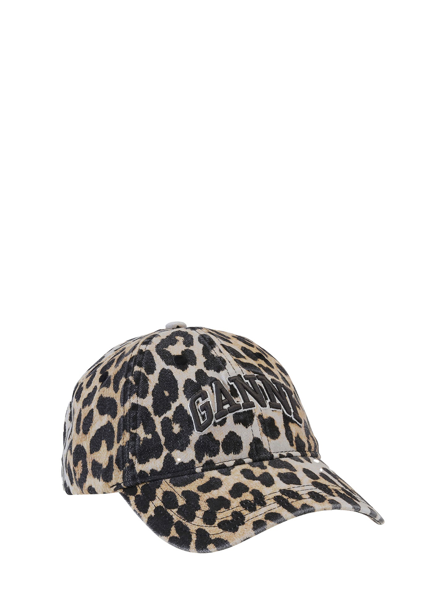Washed Cotton Canvas Cap Leopard