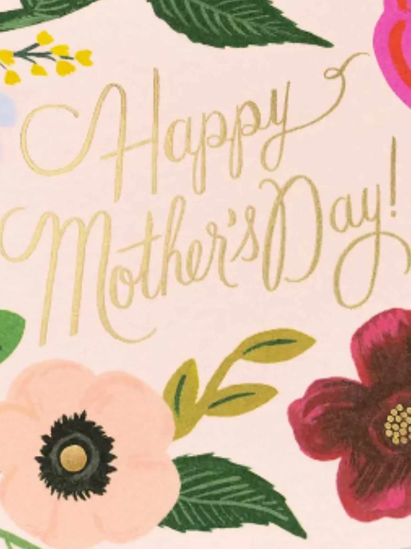 Wildflowers Mother's Day card