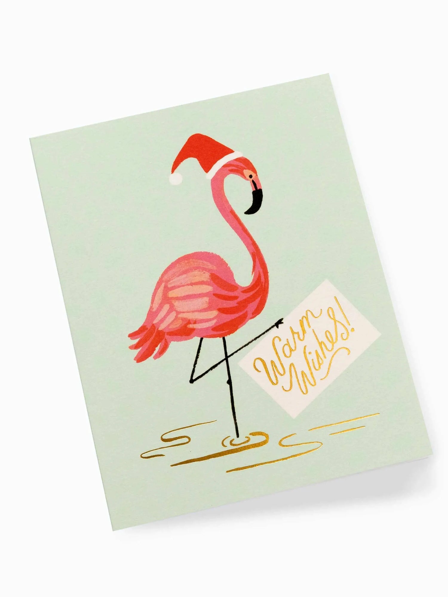Holiday Flamingo Happy Holidays card