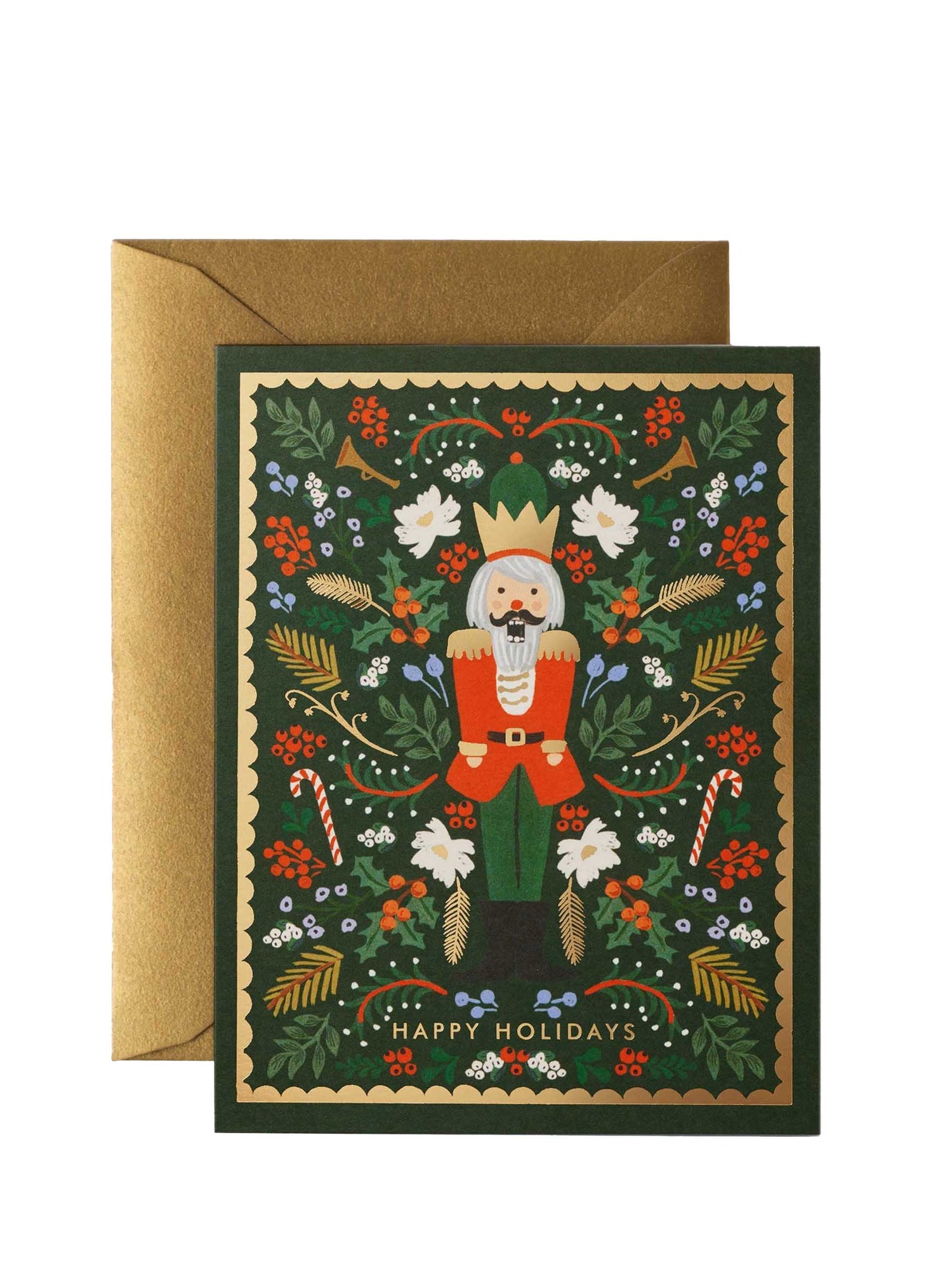 Evergreen Nutcracker Christmas card