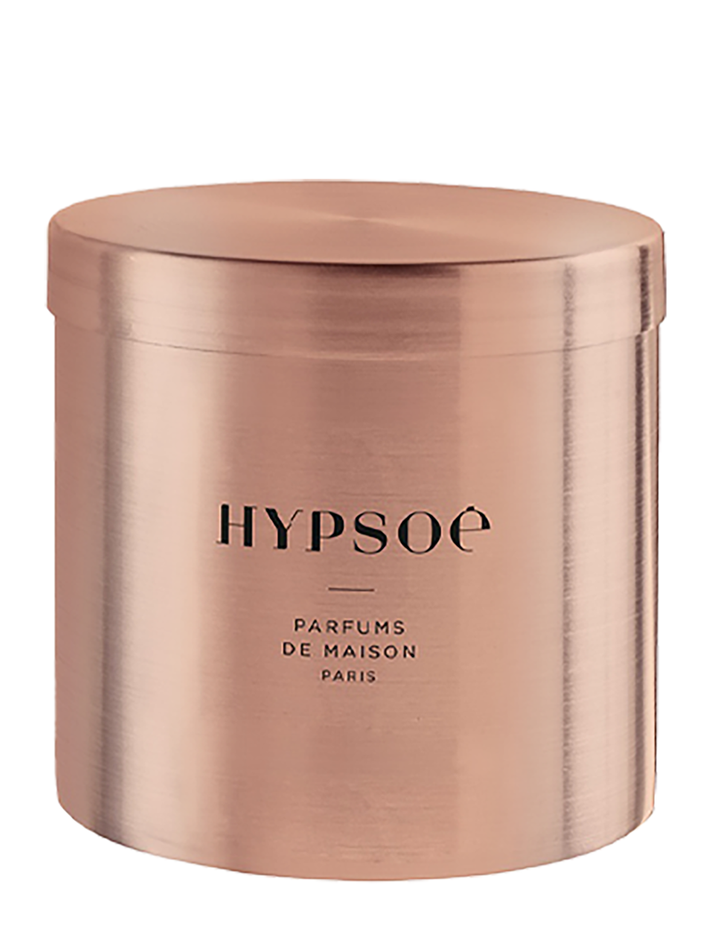 Tall ambre exquis métal bougie candle, copper 600g