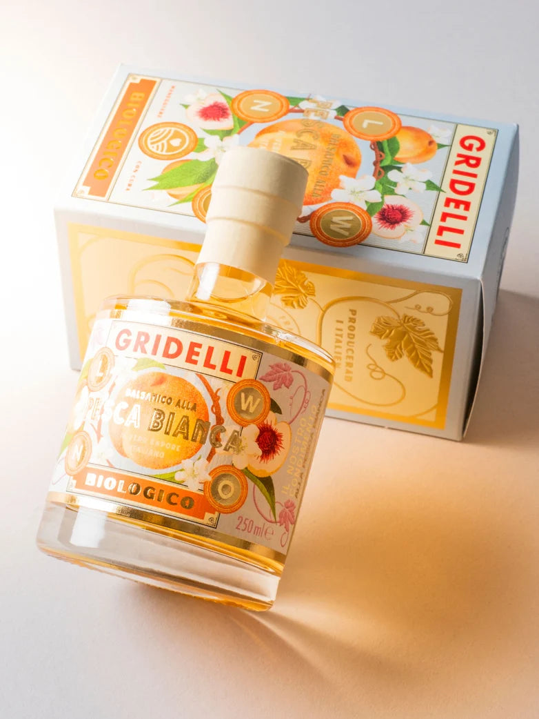 Gridelli: Balsamic Vinegar Aceto Balsamico Al Pesca Bianca 