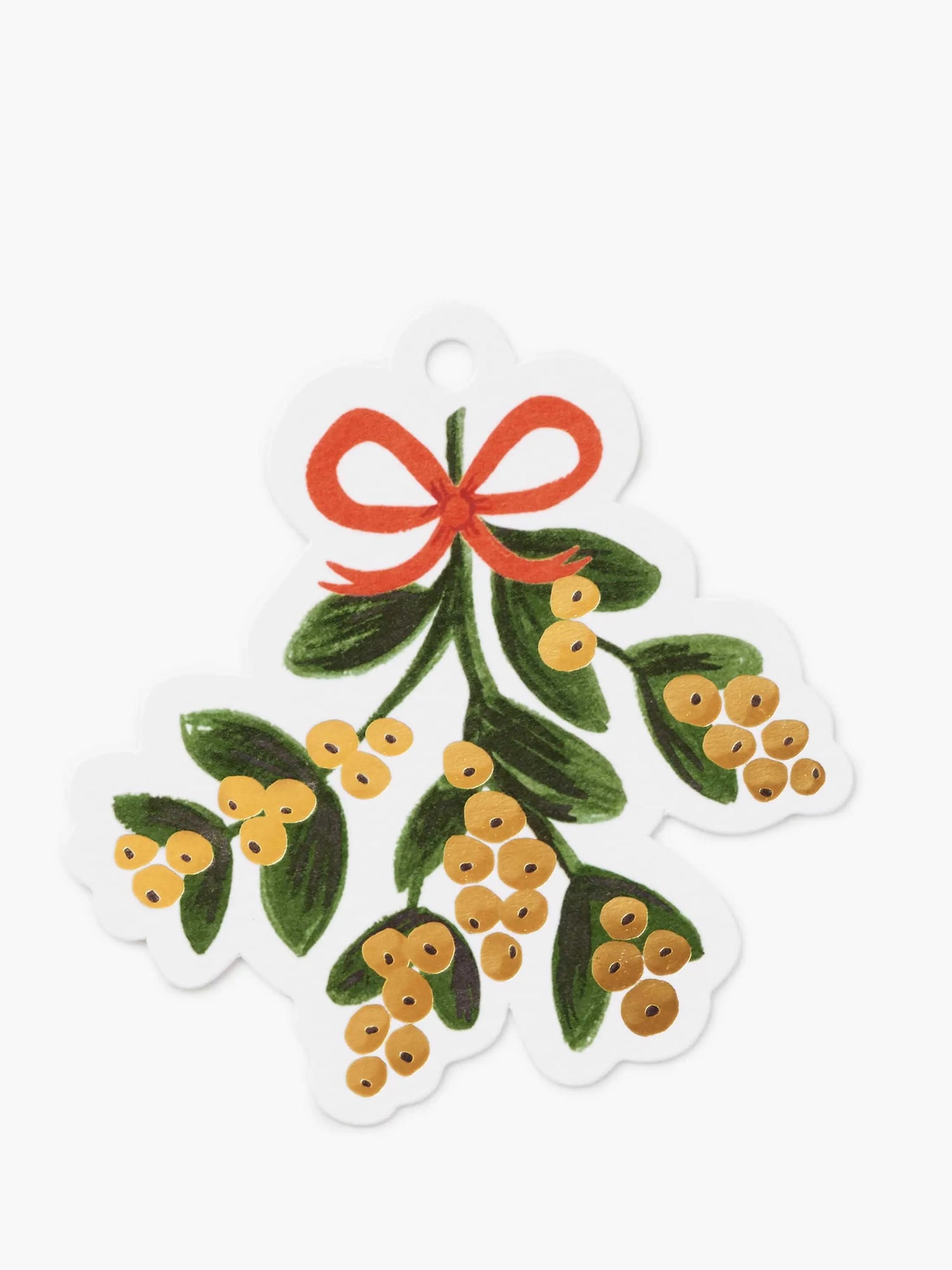 Mistletoe gift tag set, 8 pcs