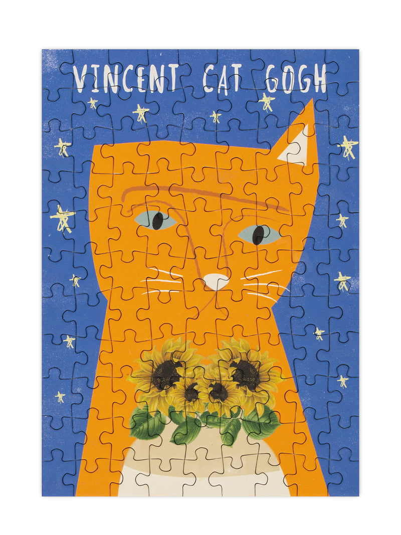 Vincent Cat Gogh mini jigsaw puzzle (99 pcs)