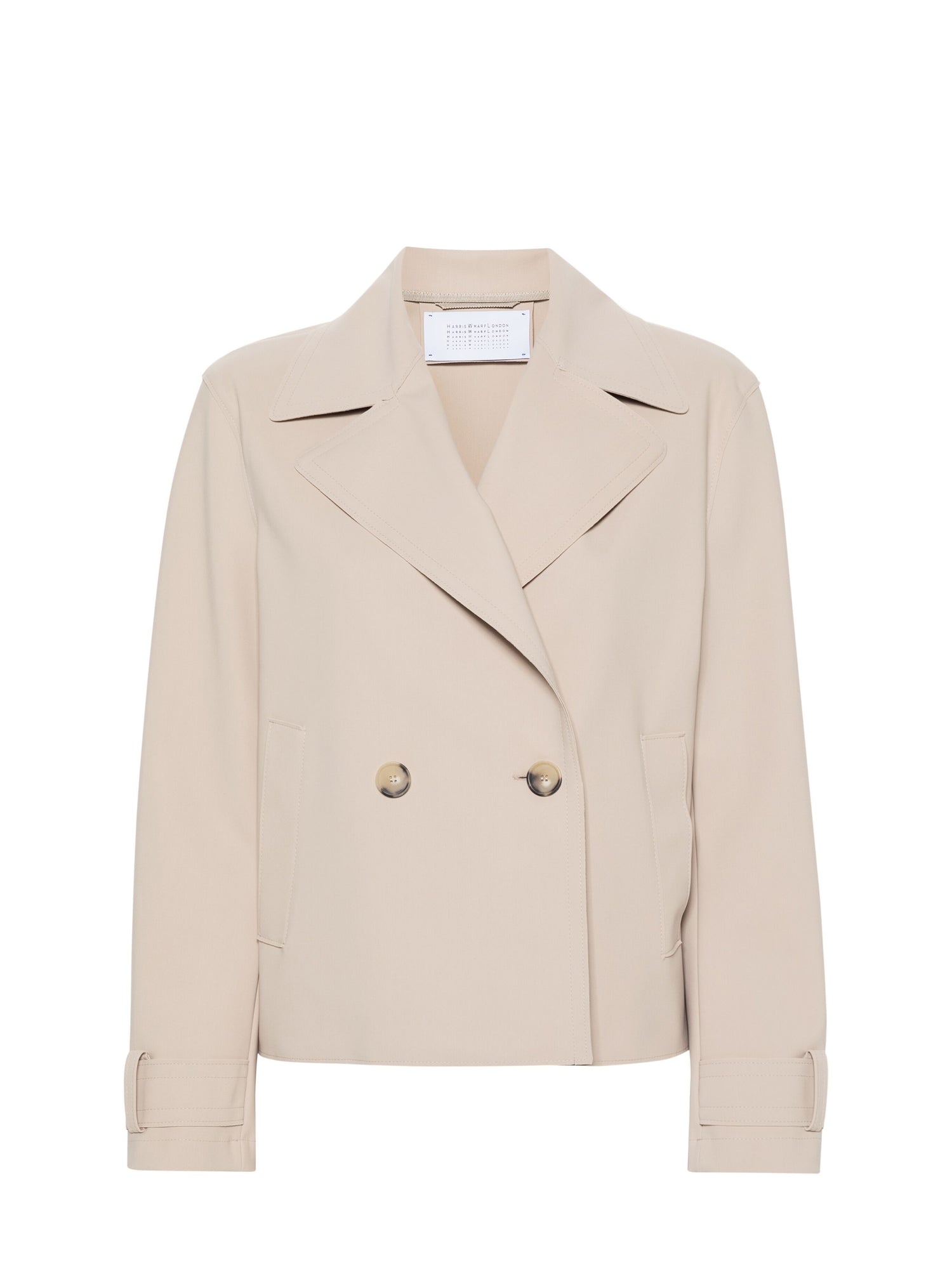 Cropped peacoat scuba, sand