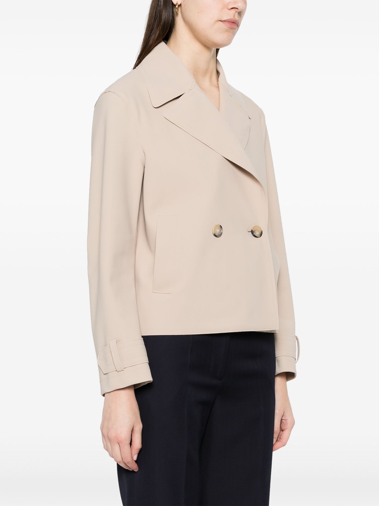 Cropped peacoat scuba, sand