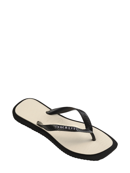 Havaianas: Top square fusion flip-flops, black-white – My o My