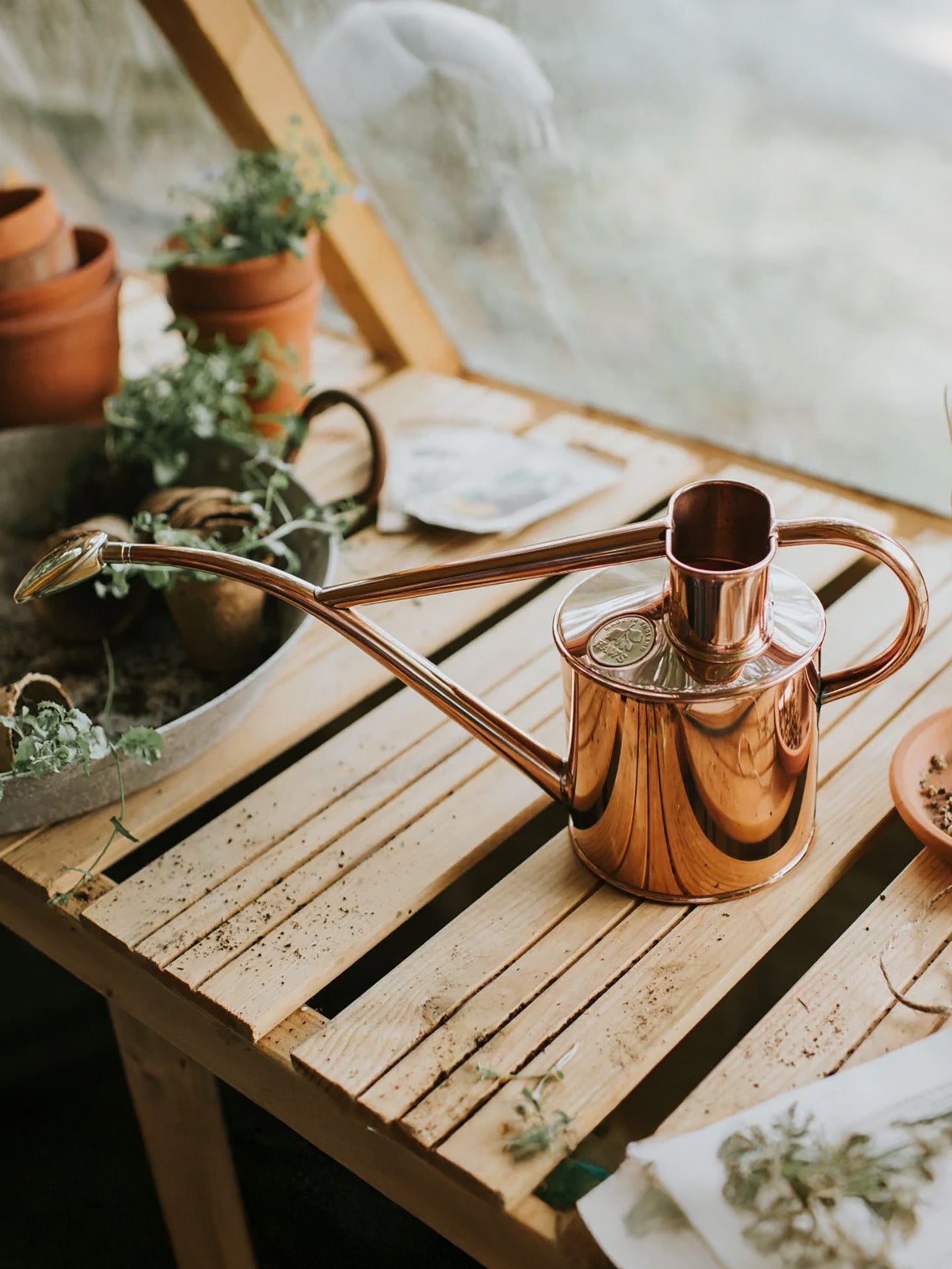 Rowley Ripple watering Can, Copper (1 L)