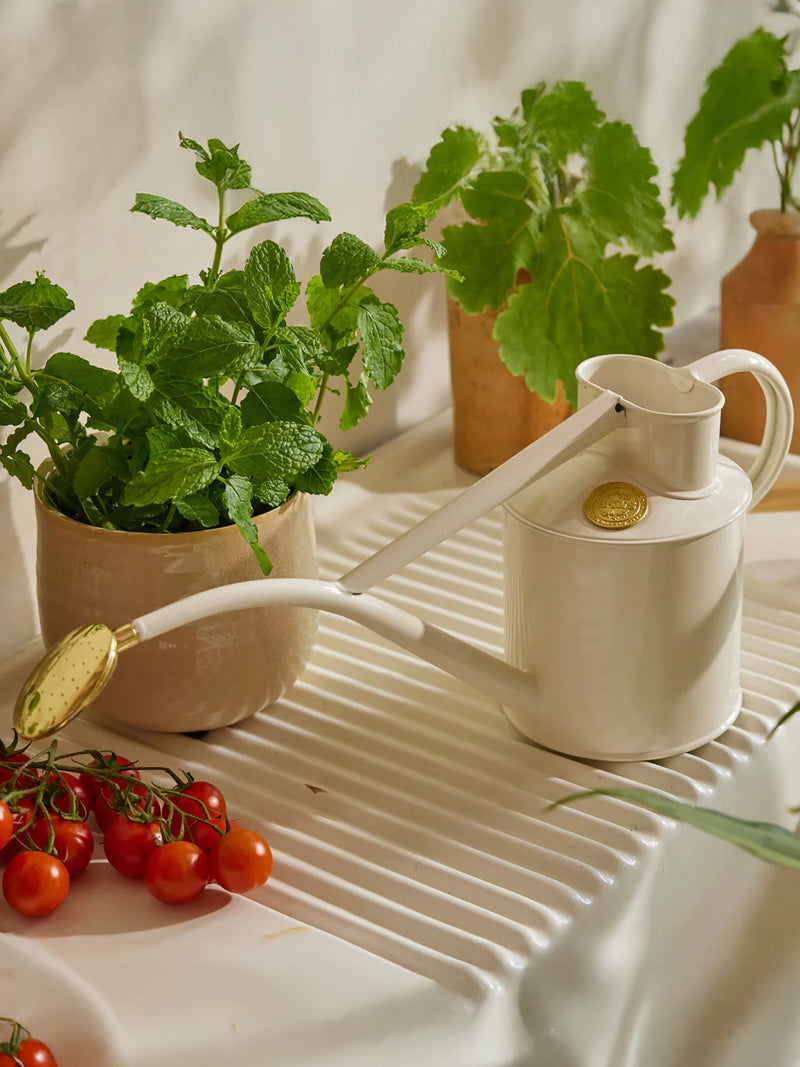 Rowley Ripple watering Can, White Granite (1 L)