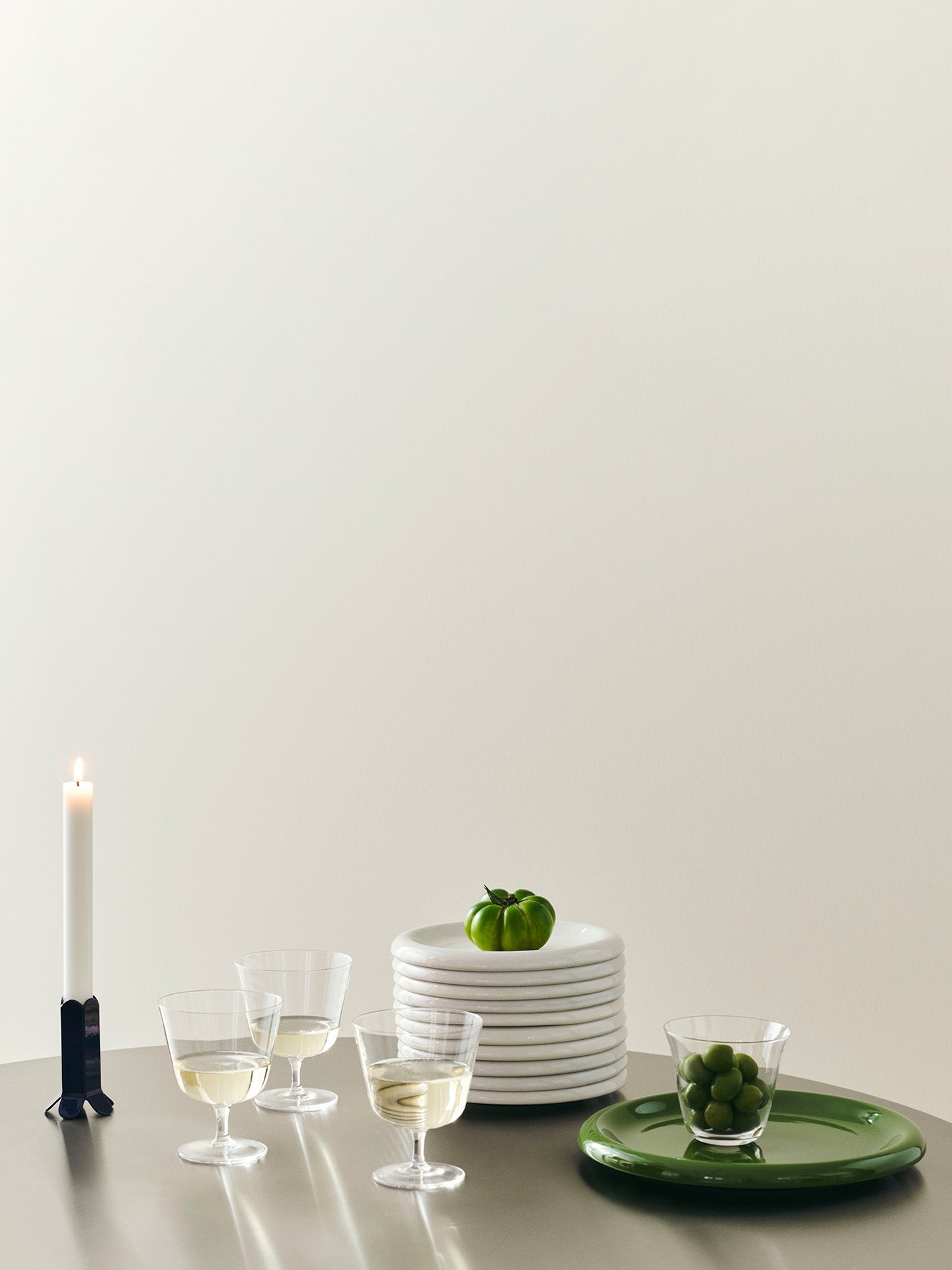 Barro Large Plate (Ø24), Green