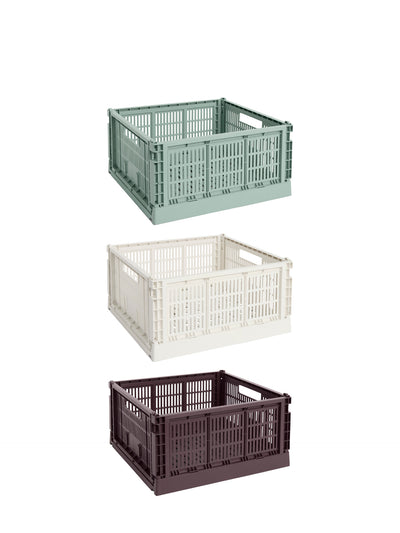 Colour Crate square L, 3 colours
