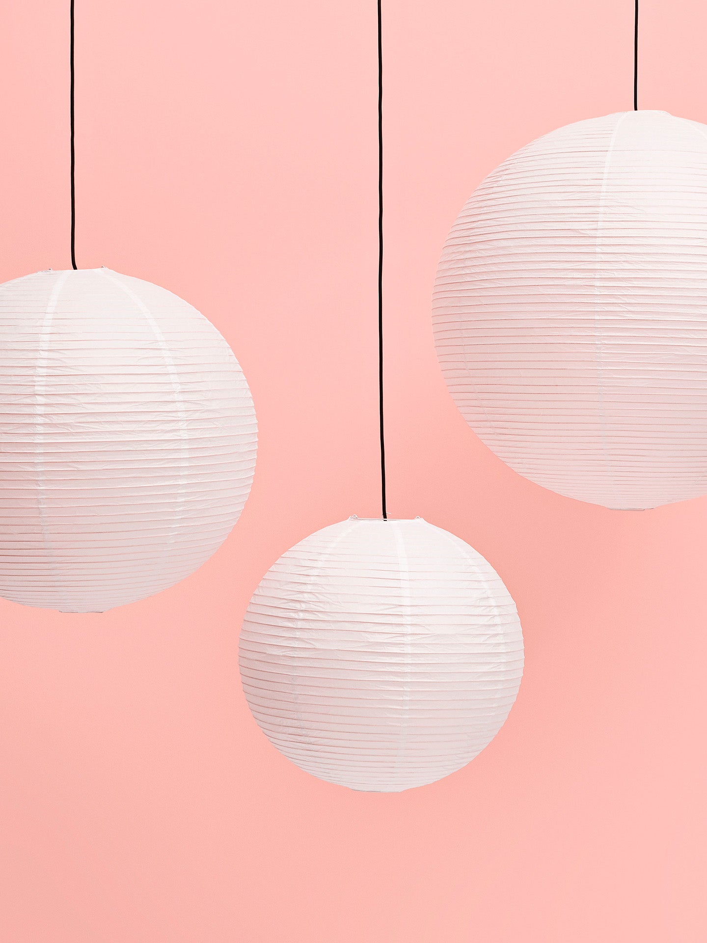 Paper lampshade S, classic white (Ø50)