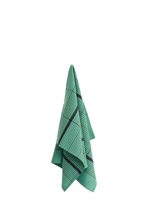 Linear Tea Towel (52x80cm), Green