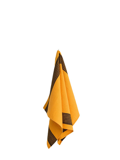 Linear Tea Towel (52x80cm), Mango orange