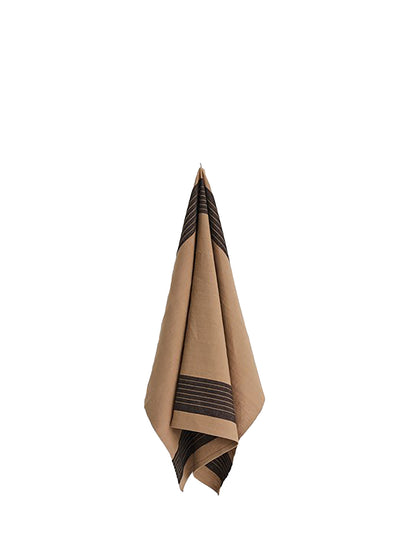 Linear Tea Towel (52x80cm), Mocca brown