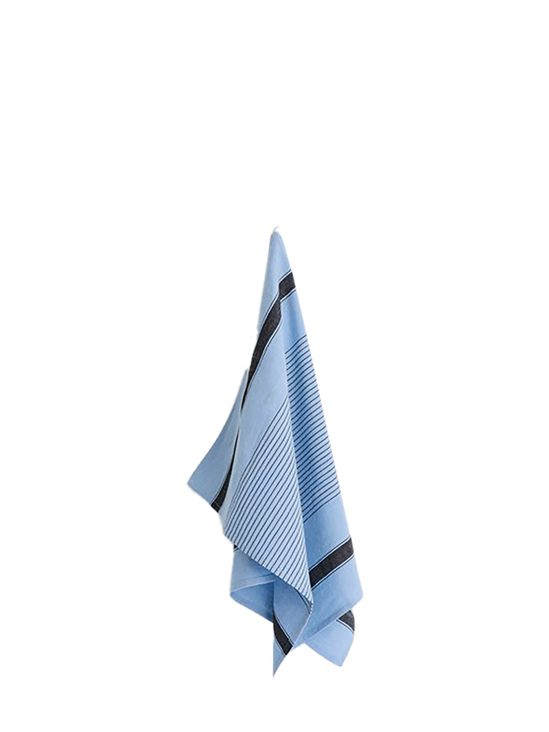 Linear Tea Towel (52x80cm), Sky blue
