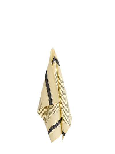 Linear Tea Towel (52x80cm), Soft yellow
