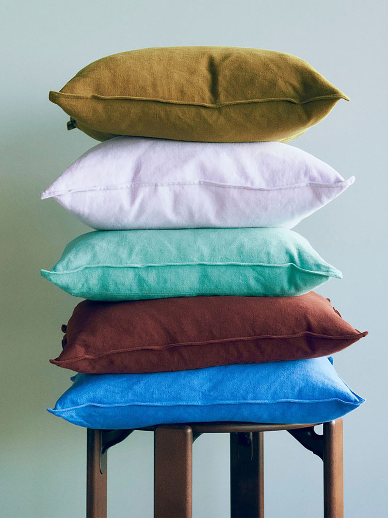 Linen Cushion (50x50cm), Iron red