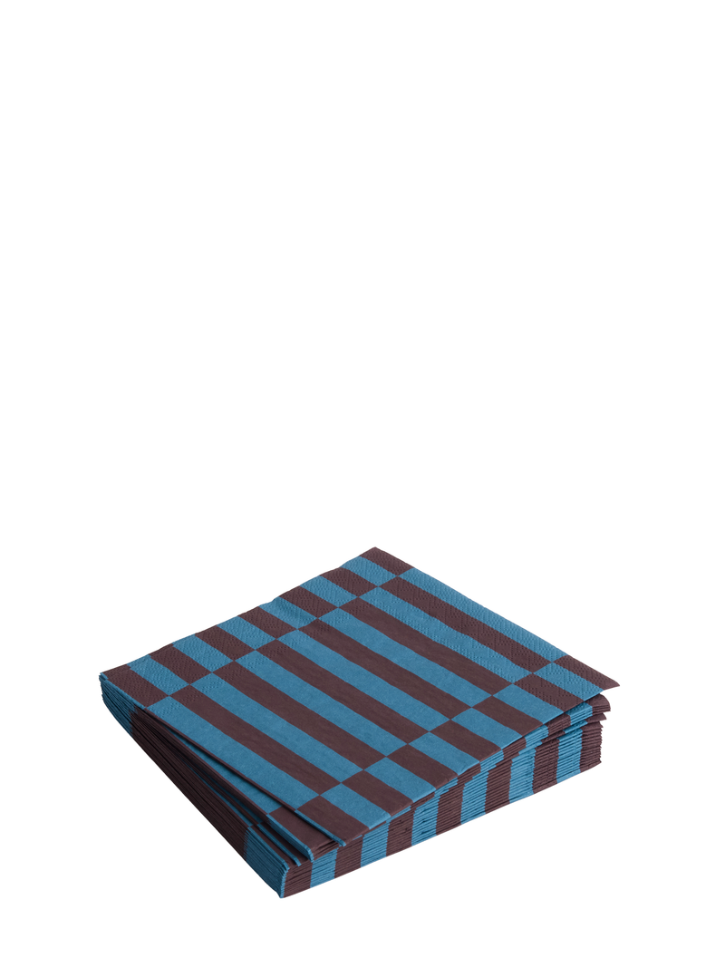Lunch pattern paper napkins, multiple colours