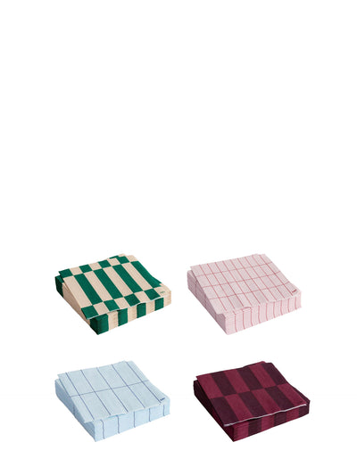 Pattern cocktail napkins set of 20, 4 colour combos