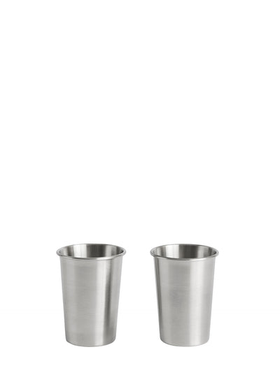 Outdoor Market steel cups, set of 2