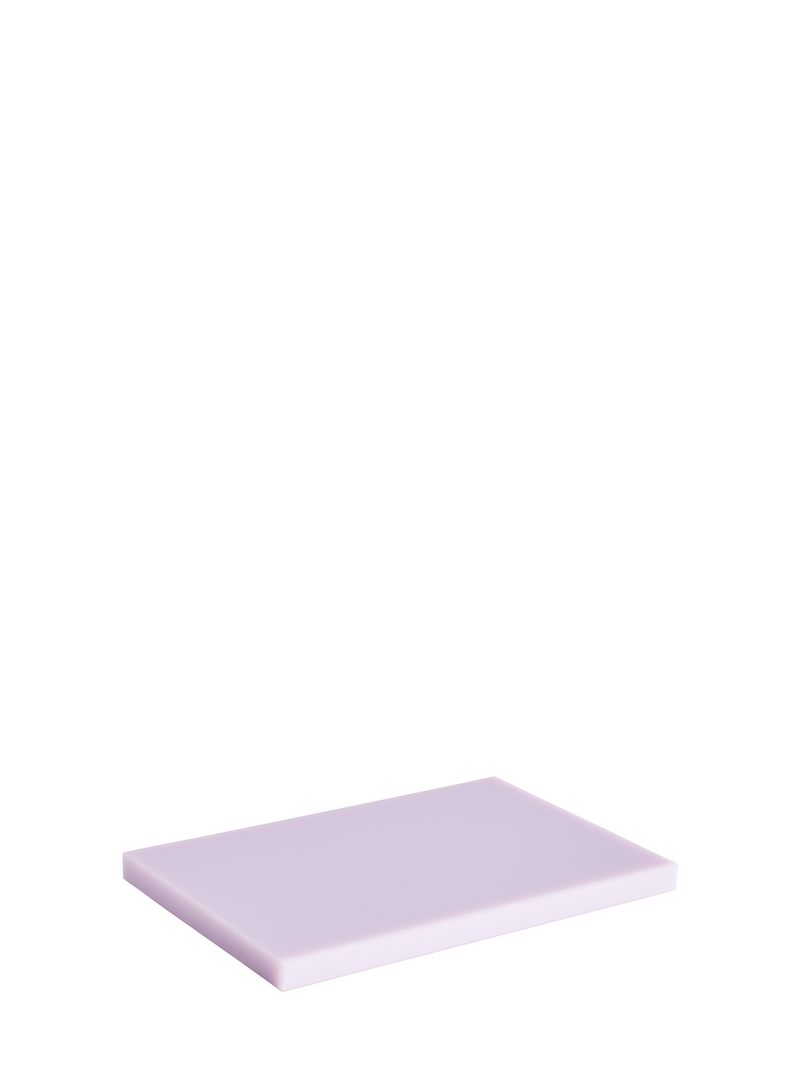 Rectangular chopping board in light lavender lilac